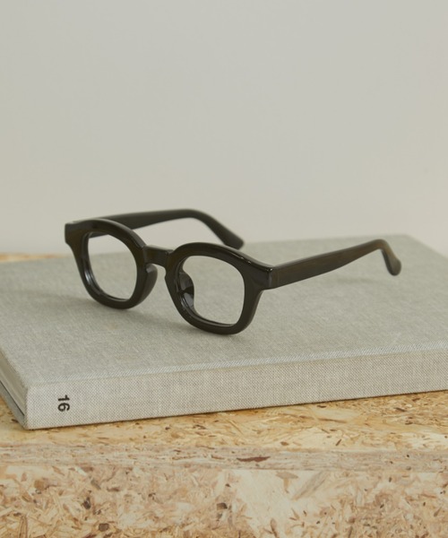 MERLOT（メルロー）の「ウェリントン型メガネ/UVカット（メガネ・レディース・ブラウン/ブラック・FREE）」の12枚目の写真