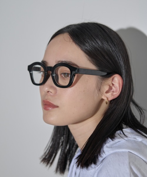 MERLOT（メルロー）の「ウェリントン型メガネ/UVカット（メガネ・レディース・ブラウン/ブラック・FREE）」の13枚目の写真