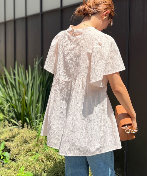 NOLLEY'S（ノーリーズ）の「ミラクルウェーブ2WAYペプラムブラウス