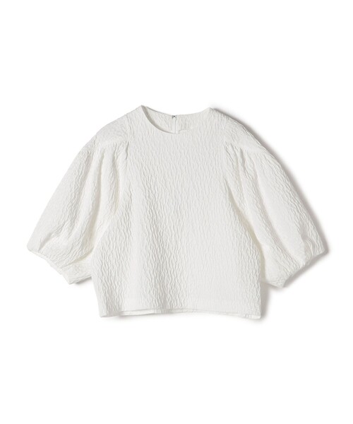 〈手洗い可能〉フクレ ジャカード ブラウス シップス SHIPS 〈手洗い可能〉フクレ ジャカード ブラウス （ベージュ） | ファッション通販 MAGASEEK(マガシーク)