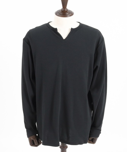 Magine（マージン）の「mlt4786-Span Fraise Long Sleeve Cut Sew ロンT（Tシャツ/カットソー・メンズ・ホワイト/チャコール/ブラック・44/46/48）」の19枚目の写真