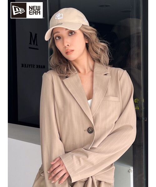 NEW ERA（ニューエラ）の「GYDA×NEW ERA GD CAP（キャップ・レディース・ブラック/ベージュ・FREE）」の5枚目の写真