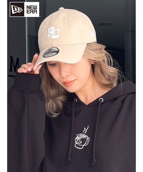NEW ERA（ニューエラ）の「GYDA×NEW ERA GD CAP（キャップ・レディース・ブラック/ベージュ・FREE）」の6枚目の写真