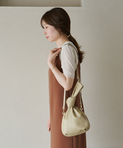 美品　お値下げ　gemeil 2way ノットハンドルバック 新入荷☆2wayノットハンドルバッグ【gemeil】 - russet OUTLET