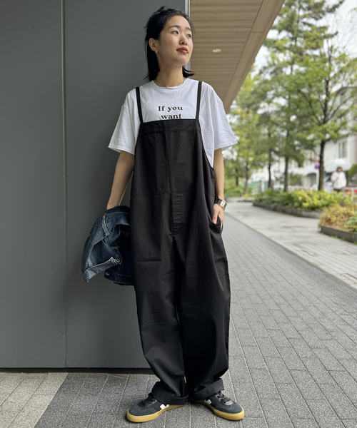 JOURNAL STANDARD LUXE(ジャーナルスタンダード ラックス)の「《追加》コーマツイル キャミサロペ(サロペット/オーバーオール・レディース・ブラック・FREE)」の2枚目の写真