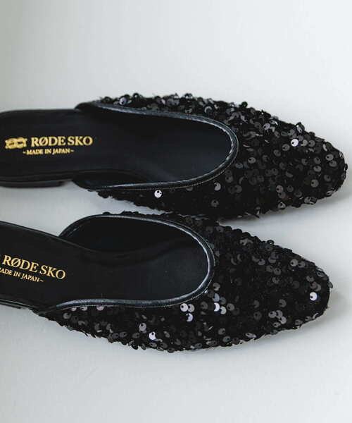 RODE SKO(ロデスコ)の「『MADE IN JAPAN』スパンコールミュール(その他シューズ・レディース・ブラウン/ブラック・37/38)」の3枚目の写真