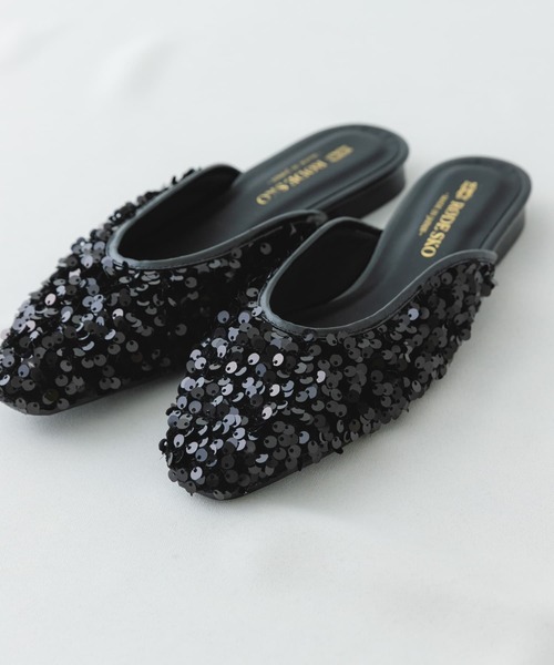 RODE SKO(ロデスコ)の「『MADE IN JAPAN』スパンコールミュール(その他シューズ・レディース・ブラウン/ブラック・37/38)」の6枚目の写真