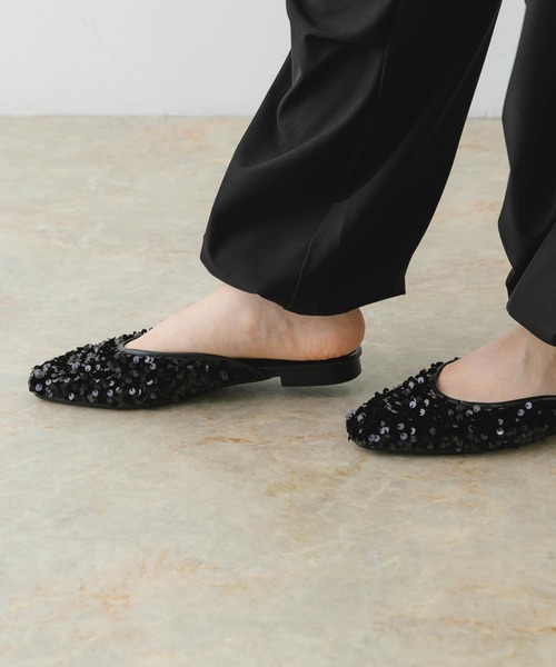 RODE SKO(ロデスコ)の「『MADE IN JAPAN』スパンコールミュール(その他シューズ・レディース・ブラウン/ブラック・37/38)」の11枚目の写真