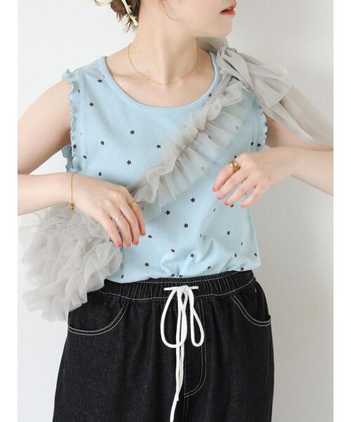 ehka sopo（エヘカソポ）の「柄アソートメローフリルタンクトップ