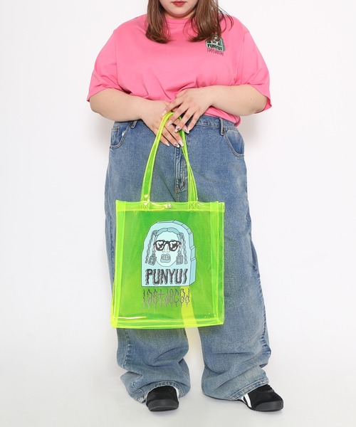 PUNYUS（プニュズ）の「Last de cadeクリアトートバッグ（トートバッグ・レディース・イエロー・FREE）」の2枚目の写真