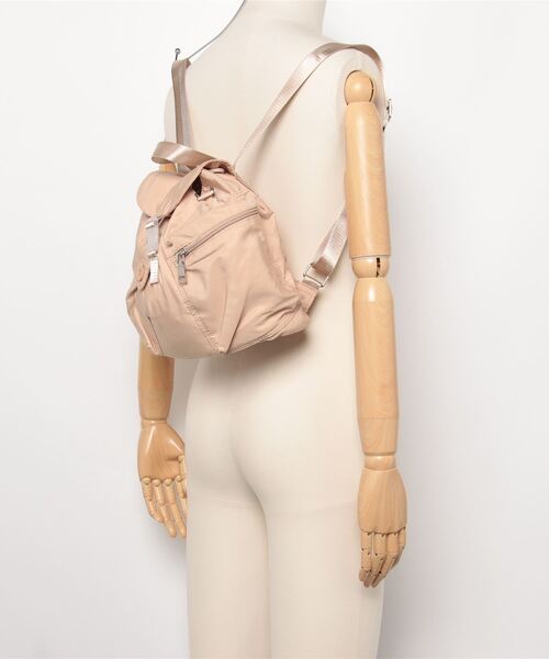 rinto(リント)の「【recomend selection/セレクト】ドローストリングバックパック 巾着風リュック 2404HCJB140(バックパック/リュック・メンズ・グレー/ベージュ/ライトパープル/ブラック・FREE)」の5枚目の写真