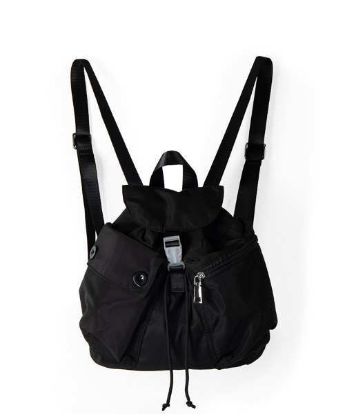rinto(リント)の「【recomend selection/セレクト】ドローストリングバックパック 巾着風リュック 2404HCJB140(バックパック/リュック・メンズ・グレー/ベージュ/ライトパープル/ブラック・FREE)」の2枚目の写真