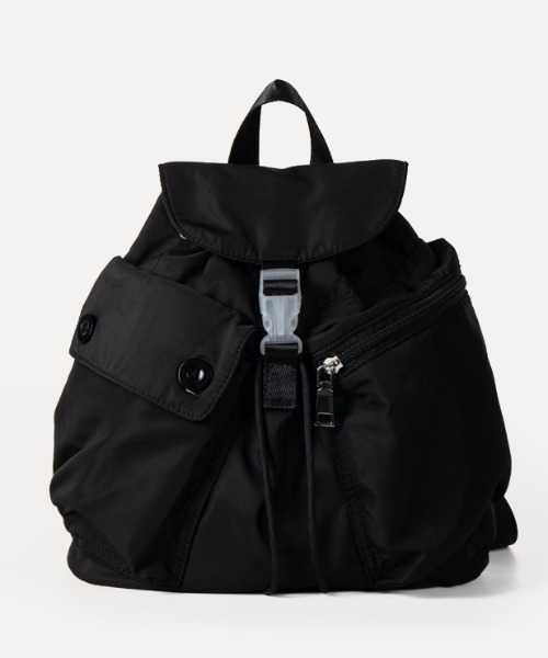rinto(リント)の「【recomend selection/セレクト】ドローストリングバックパック 巾着風リュック 2404HCJB140(バックパック/リュック・メンズ・グレー/ベージュ/ライトパープル/ブラック・FREE)」の9枚目の写真