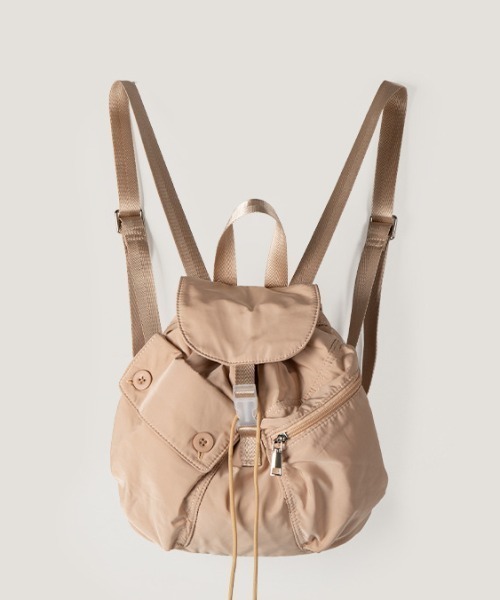 rinto(リント)の「【recomend selection/セレクト】ドローストリングバックパック 巾着風リュック 2404HCJB140(バックパック/リュック・メンズ・グレー/ベージュ/ライトパープル/ブラック・FREE)」の19枚目の写真