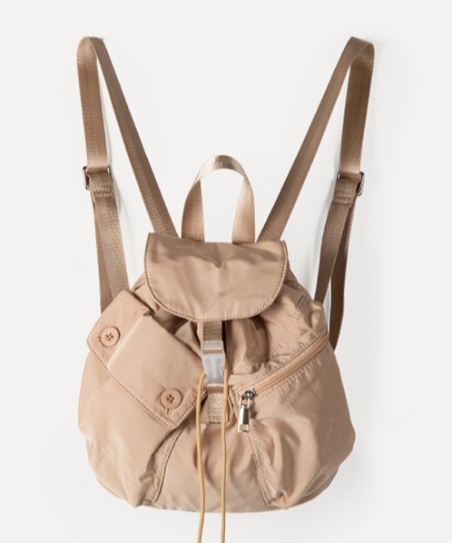 rinto(リント)の「【recomend selection/セレクト】ドローストリングバックパック 巾着風リュック 2404HCJB140(バックパック/リュック・メンズ・グレー/ベージュ/ライトパープル/ブラック・FREE)」の22枚目の写真