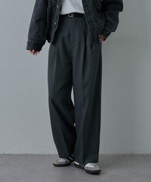 ウォッシャブルケア2タックワイドパンツ