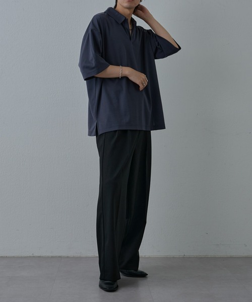 COLONY 2139（コロニートゥーワンスリーナイン）の「ウォッシャブルケア2タックワイドパンツ（スラックス・メンズ・ブラック/グレー・MEDIUM/LARGE）」の14枚目の写真