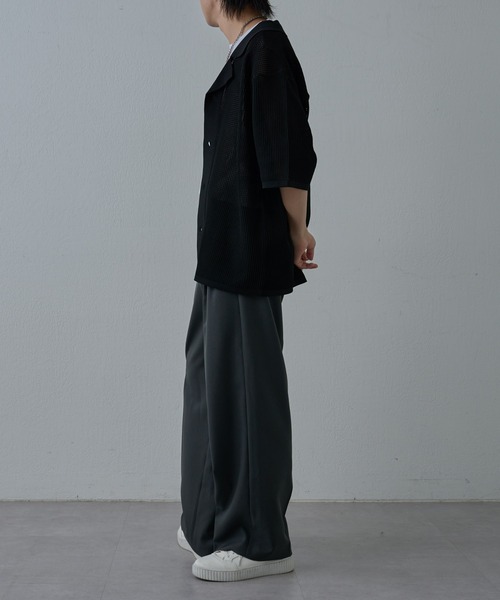 COLONY 2139（コロニートゥーワンスリーナイン）の「ウォッシャブルケア2タックワイドパンツ（スラックス・メンズ・ブラック/グレー・MEDIUM/LARGE）」の16枚目の写真