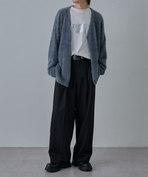 COLONY 2139（コロニートゥーワンスリーナイン）の「ウォッシャブルケア2タックワイドパンツ（スラックス・メンズ・ブラック/グレー・MEDIUM/LARGE）」の19枚目の写真