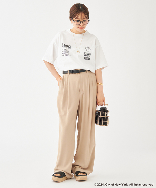 plage(プラージュ)の「NYC ロゴTシャツ 2(Tシャツ/カットソー・レディース・ホワイト/ブラック・FREE)」の4枚目の写真
