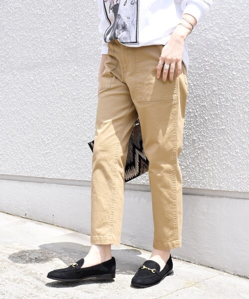SHIPS(シップス)の「【WEB限定】ベーシック ベイカー パンツ (ベージュ)(その他パンツ・レディース・ベージュ・38/34)」の5枚目の写真