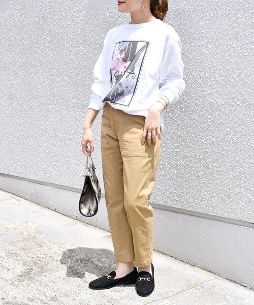 SHIPS(シップス)の「【WEB限定】ベーシック ベイカー パンツ (ベージュ)(その他パンツ・レディース・ベージュ・38/34)」の3枚目の写真