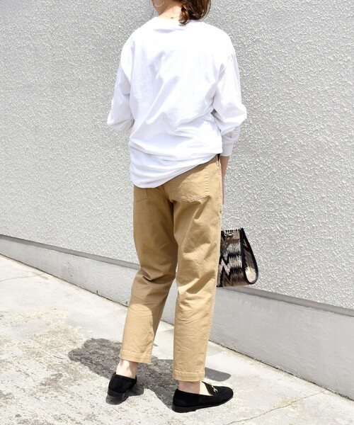 SHIPS(シップス)の「【WEB限定】ベーシック ベイカー パンツ (ベージュ)(その他パンツ・レディース・ベージュ・38/34)」の2枚目の写真
