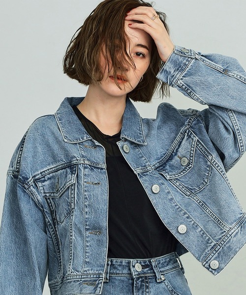 SOMETHING ビッグディテールデニムジャケット（デニムジャケット