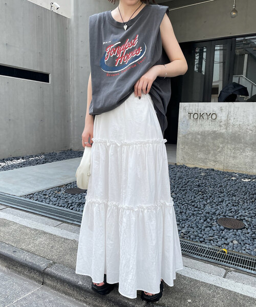 mline（エムライン）の「[mline]ロゴノースリTシャツ（Tシャツ/カットソー・レディース・アイボリー/ピンク/チャコールグレー・FREE）」の18枚目の写真