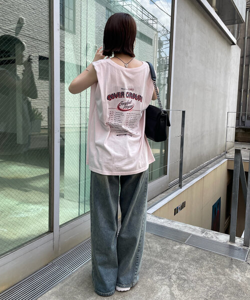 mline（エムライン）の「[mline]ロゴノースリTシャツ（Tシャツ/カットソー・レディース・アイボリー/ピンク/チャコールグレー・FREE）」の12枚目の写真