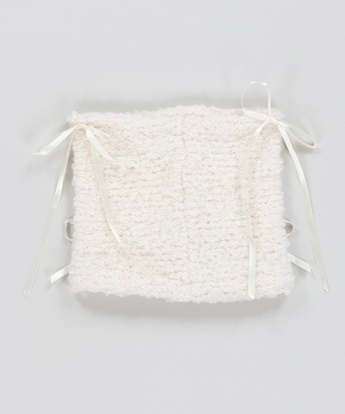 SPINNS（スピンズ）の「4リボン付き 猫耳ニットキャップ（ニットキャップ/ビーニー・レディース・グレー/アイボリー・ONESIZE）」の16枚目の写真