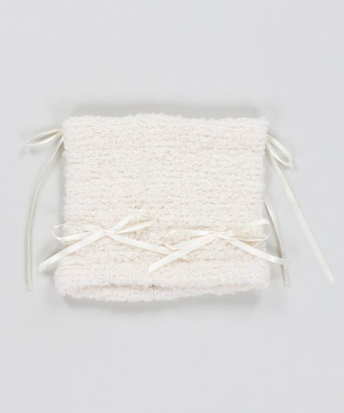 SPINNS（スピンズ）の「4リボン付き 猫耳ニットキャップ（ニットキャップ/ビーニー・レディース・グレー/アイボリー・ONESIZE）」の15枚目の写真