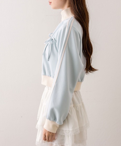 OLIVE des OLIVE(オリーブデオリーブ)の「リボントラックジャケット(スウェット・レディース・ブラウン/その他/ブラック/サックスブルー・FREE)」の20枚目の写真