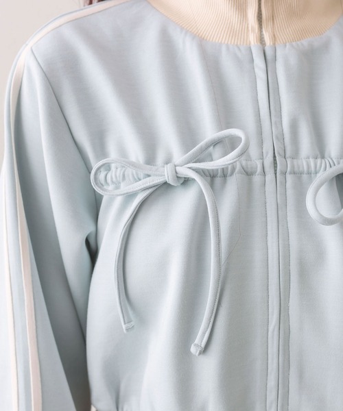 OLIVE des OLIVE(オリーブデオリーブ)の「リボントラックジャケット(スウェット・レディース・ブラウン/その他/ブラック/サックスブルー・FREE)」の16枚目の写真