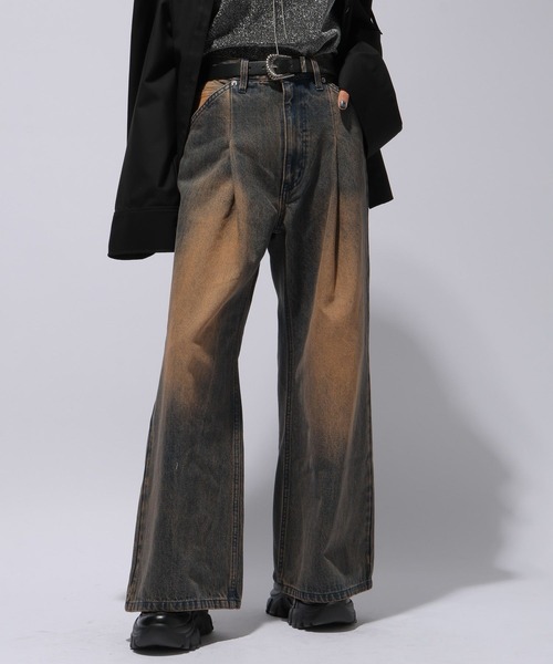 HARE（ハレ）の「アソートカコウデニムパンツ(HARE)（デニムパンツ・レディース・パープル/グレー/オレンジ/パープル系その他/オレンジ系その他・FREE）」の18枚目の写真