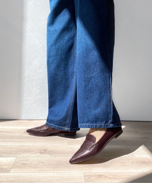 MAMIAN（マミアン）の「ポインテッドトゥ モカデザイン コインローファー（ローファー・レディース・ブラック/ブラック系その他/テラコッタ・22.5cm/23.0cm/23.5cm/24.0cm/24.5cm/25.0cm）」の13枚目の写真