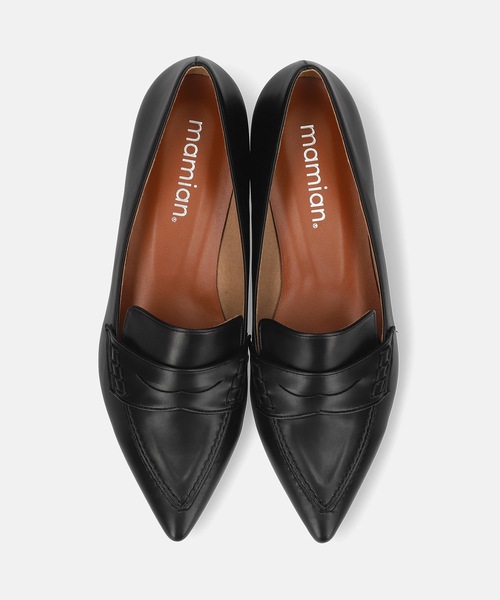 MAMIAN（マミアン）の「ポインテッドトゥ モカデザイン コインローファー（ローファー・レディース・ブラック/ブラック系その他/テラコッタ・22.5cm/23.0cm/23.5cm/24.0cm/24.5cm/25.0cm）」の11枚目の写真