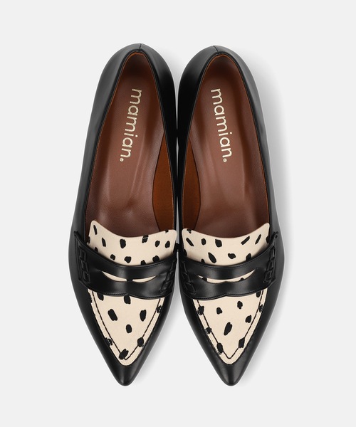 MAMIAN（マミアン）の「ポインテッドトゥ モカデザイン コインローファー（ローファー・レディース・ブラック/ブラック系その他/テラコッタ・22.5cm/23.0cm/23.5cm/24.0cm/24.5cm/25.0cm）」の8枚目の写真