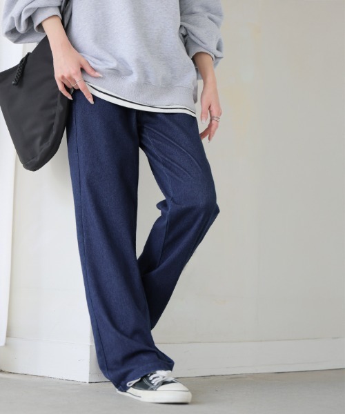 HUG.U(ハグユー)の「疲れないストレッチパンツ(その他パンツ・レディース・セージグリーン/ネイビー/インディゴブルー/ダークグレー/サンドベージュ/マスタード/チョコ/ブラック/ブルー系その他/ブルー系その他2/イエロー系その他/ベージュ系その他/グリーン系その他/ブラウン系その他/ブラック系その他/グレー系その他・M(レギュラー丈)/M(トール丈)/L(レギュラー丈)/L(トール丈)/XL(レギュラー丈)/XL(トール丈))」の13枚目の写真