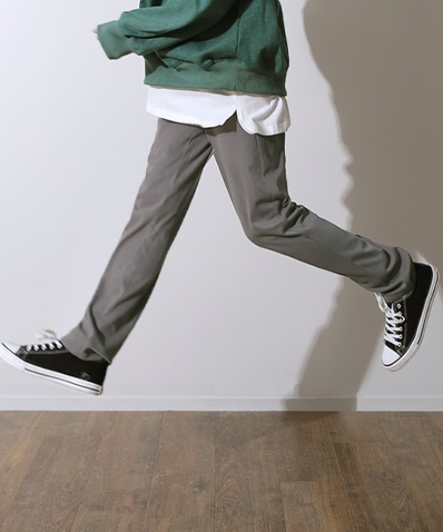 HUG.U（ハグユー）の「疲れないストレッチパンツ（その他パンツ・レディース・セージグリーン/ネイビー/インディゴブルー/ダークグレー/サンドベージュ/マスタード/チョコ/ブラック・M(レギュラー丈)/M(トール丈)/L(レギュラー丈)/L(トール丈)/XL(レギュラー丈)/XL(トール丈)）」の3枚目の写真