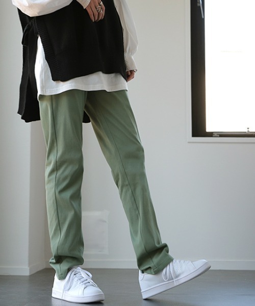 HUG.U（ハグユー）の「疲れないストレッチパンツ（その他パンツ・レディース・セージグリーン/ネイビー/インディゴブルー/ダークグレー/サンドベージュ/マスタード/チョコ/ブラック・M(レギュラー丈)/M(トール丈)/L(レギュラー丈)/L(トール丈)/XL(レギュラー丈)/XL(トール丈)）」の20枚目の写真