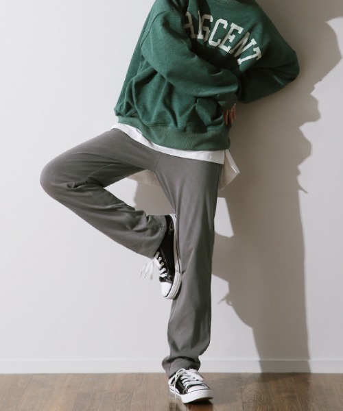 HUG.U（ハグユー）の「疲れないストレッチパンツ（その他パンツ・レディース・セージグリーン/ネイビー/インディゴブルー/ダークグレー/サンドベージュ/マスタード/チョコ/ブラック・M(レギュラー丈)/M(トール丈)/L(レギュラー丈)/L(トール丈)/XL(レギュラー丈)/XL(トール丈)）」の9枚目の写真