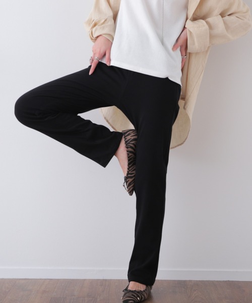 HUG.U（ハグユー）の「疲れないストレッチパンツ（その他パンツ・レディース・セージグリーン/ネイビー/インディゴブルー/ダークグレー/サンドベージュ/マスタード/チョコ/ブラック・M(レギュラー丈)/M(トール丈)/L(レギュラー丈)/L(トール丈)/XL(レギュラー丈)/XL(トール丈)）」の17枚目の写真