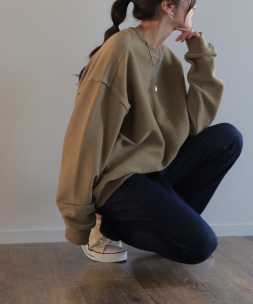 HUG.U（ハグユー）の「疲れないストレッチパンツ（その他パンツ・レディース・セージグリーン/ネイビー/インディゴブルー/ダークグレー/サンドベージュ/マスタード/チョコ/ブラック・M(レギュラー丈)/M(トール丈)/L(レギュラー丈)/L(トール丈)/XL(レギュラー丈)/XL(トール丈)）」の18枚目の写真