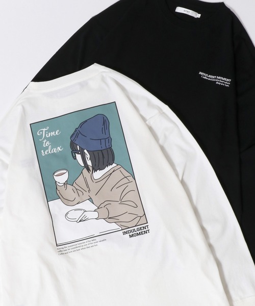 SITRY(シトリー)の「SITRY Girl Embroidery & Illustration Back Print T-shirt/別注 オーバーサイズ ガール ワンポイント刺繍 バックプリント ロンT 長袖Tシャツ レディース メンズ(Tシャツ/カットソー・レディース・ブラック/ホワイト/ブラック系その他/ホワイト系その他/ホワイト系その他2/ホワイト系その他3/ホワイト系その他4/ホワイト系その他5/ホワイト系その他6/ブラック系その他2/ブラック系その他3/ブラック系その他4/ブラック系その他5/ブラック系その他6・M/L/XL)」の6枚目の写真