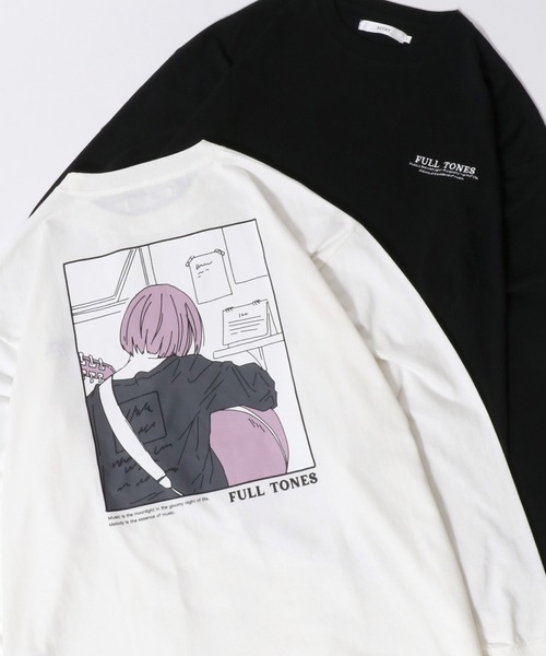 SITRY(シトリー)の「SITRY Girl Embroidery & Illustration Back Print T-shirt/別注 オーバーサイズ ガール ワンポイント刺繍 バックプリント ロンT 長袖Tシャツ レディース メンズ(Tシャツ/カットソー・レディース・ブラック/ホワイト/ブラック系その他/ホワイト系その他/ホワイト系その他2/ホワイト系その他3/ホワイト系その他4/ホワイト系その他5/ホワイト系その他6/ブラック系その他2/ブラック系その他3/ブラック系その他4/ブラック系その他5/ブラック系その他6・M/L/XL)」の7枚目の写真