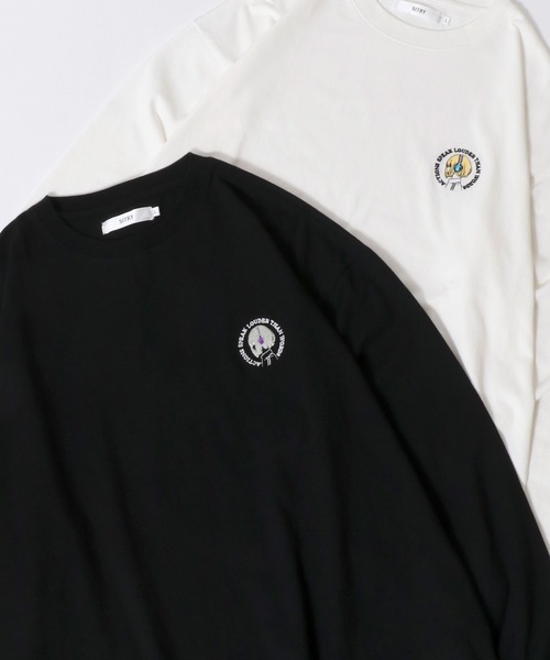 SITRY(シトリー)の「SITRY Girl Embroidery & Illustration Back Print T-shirt/別注 オーバーサイズ ガール ワンポイント刺繍 バックプリント ロンT 長袖Tシャツ レディース メンズ(Tシャツ/カットソー・レディース・ブラック/ホワイト/ブラック系その他/ホワイト系その他/ホワイト系その他2/ホワイト系その他3/ホワイト系その他4/ホワイト系その他5/ホワイト系その他6/ブラック系その他2/ブラック系その他3/ブラック系その他4/ブラック系その他5/ブラック系その他6・M/L/XL)」の11枚目の写真