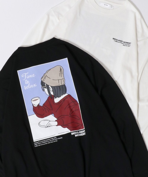 SITRY(シトリー)の「SITRY Girl Embroidery & Illustration Back Print T-shirt/別注 オーバーサイズ ガール ワンポイント刺繍 バックプリント ロンT 長袖Tシャツ レディース メンズ(Tシャツ/カットソー・レディース・ブラック/ホワイト/ブラック系その他/ホワイト系その他/ホワイト系その他2/ホワイト系その他3/ホワイト系その他4/ホワイト系その他5/ホワイト系その他6/ブラック系その他2/ブラック系その他3/ブラック系その他4/ブラック系その他5/ブラック系その他6・M/L/XL)」の13枚目の写真