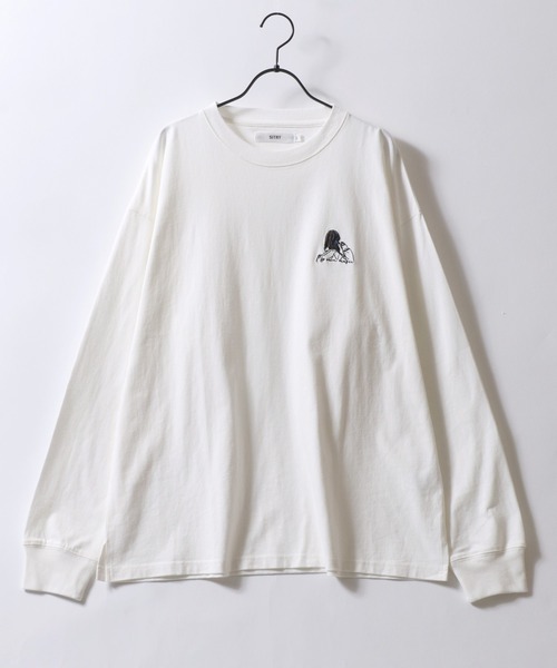 SITRY(シトリー)の「SITRY Girl Embroidery & Illustration Back Print T-shirt/別注 オーバーサイズ ガール ワンポイント刺繍 バックプリント ロンT 長袖Tシャツ レディース メンズ(Tシャツ/カットソー・レディース・ブラック/ホワイト/ブラック系その他/ホワイト系その他/ホワイト系その他2/ホワイト系その他3/ホワイト系その他4/ホワイト系その他5/ホワイト系その他6/ブラック系その他2/ブラック系その他3/ブラック系その他4/ブラック系その他5/ブラック系その他6・M/L/XL)」の15枚目の写真