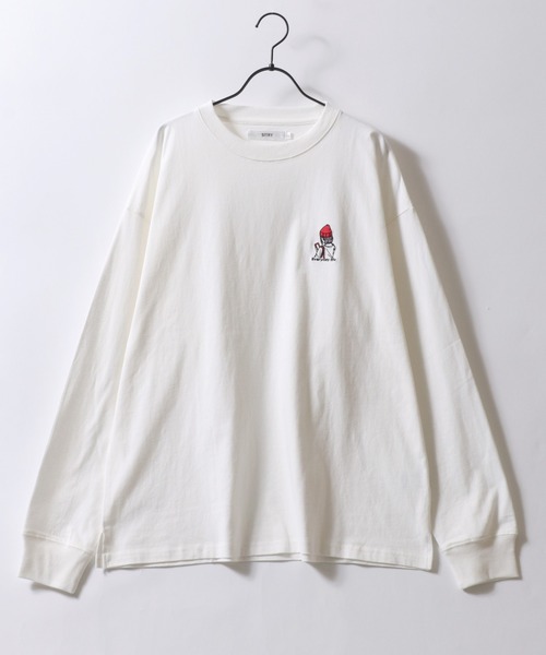 SITRY(シトリー)の「SITRY Girl Embroidery & Illustration Back Print T-shirt/別注 オーバーサイズ ガール ワンポイント刺繍 バックプリント ロンT 長袖Tシャツ レディース メンズ(Tシャツ/カットソー・レディース・ブラック/ホワイト/ブラック系その他/ホワイト系その他/ホワイト系その他2/ホワイト系その他3/ホワイト系その他4/ホワイト系その他5/ホワイト系その他6/ブラック系その他2/ブラック系その他3/ブラック系その他4/ブラック系その他5/ブラック系その他6・M/L/XL)」の19枚目の写真